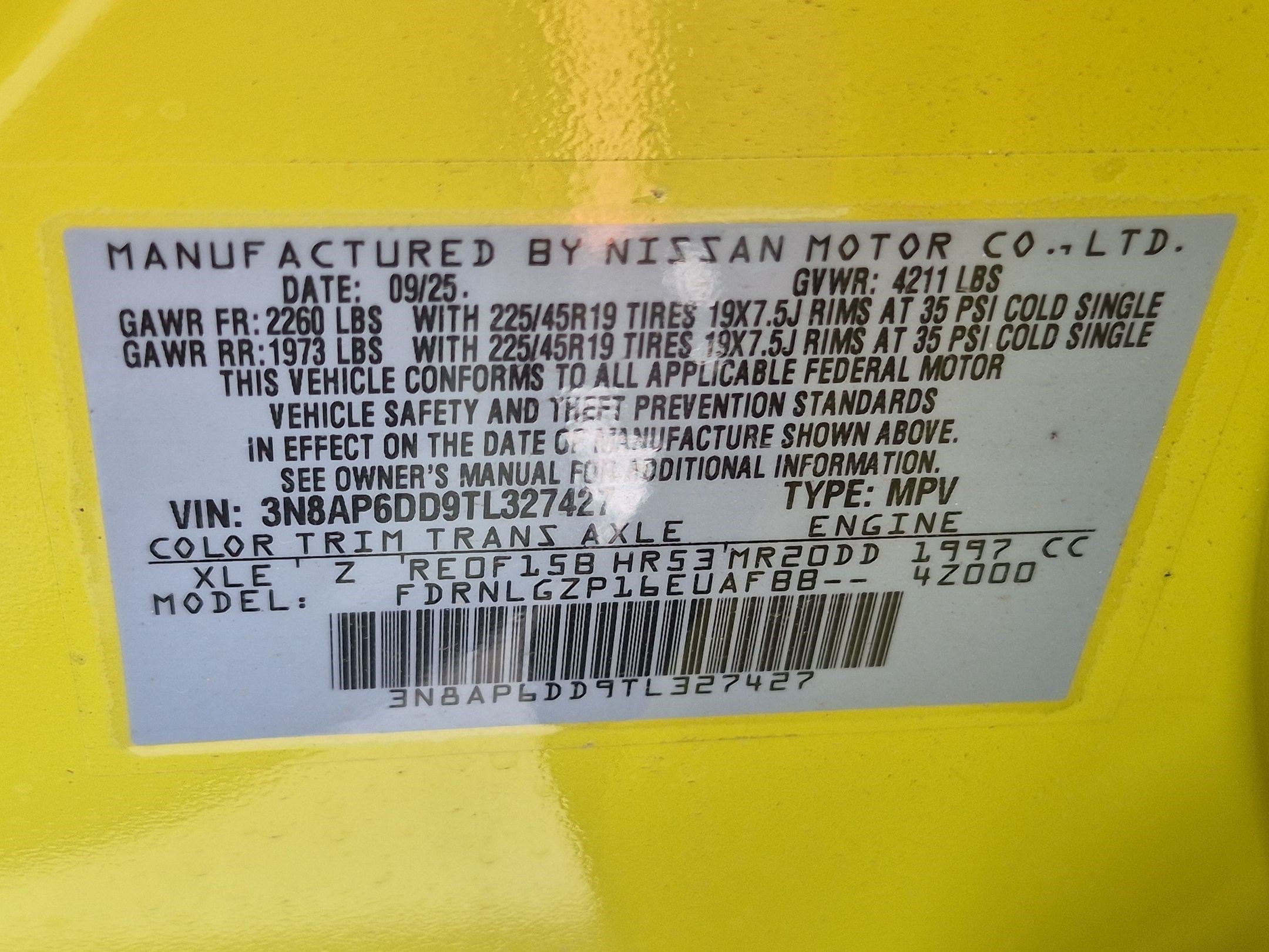 New 2026 Yuzu Yellow Metallic / Super Black Two-tone Nissan SR image 16