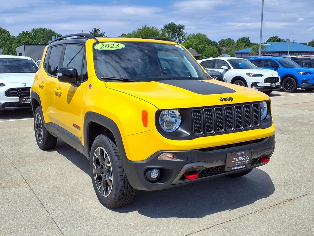 Used 2023 Solar Yellow Clearcoat Jeep Trailhawk image 19