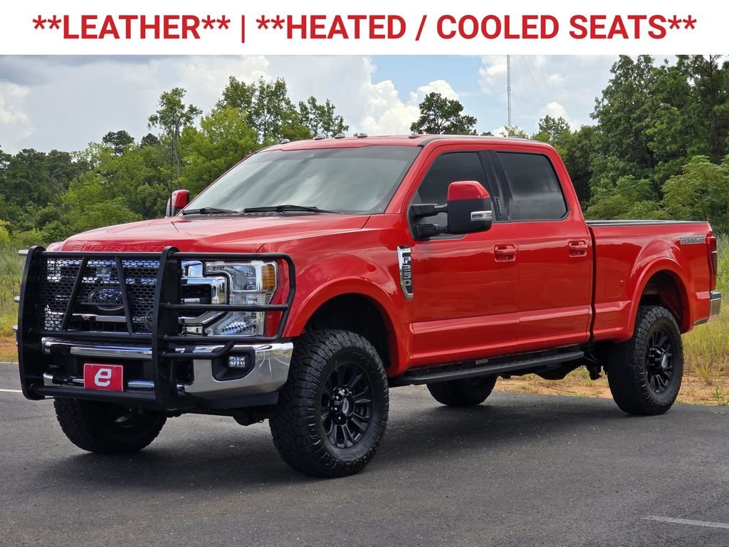 Used 2022 Race Red Ford Lariat image 3