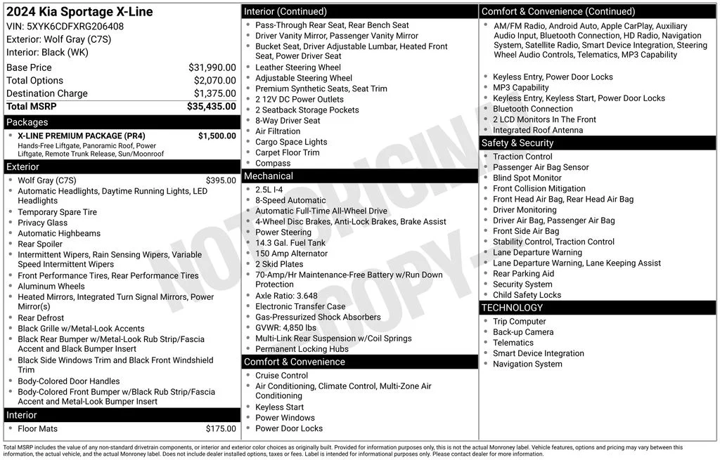 Used 2024 Gray Kia X-Line image 33