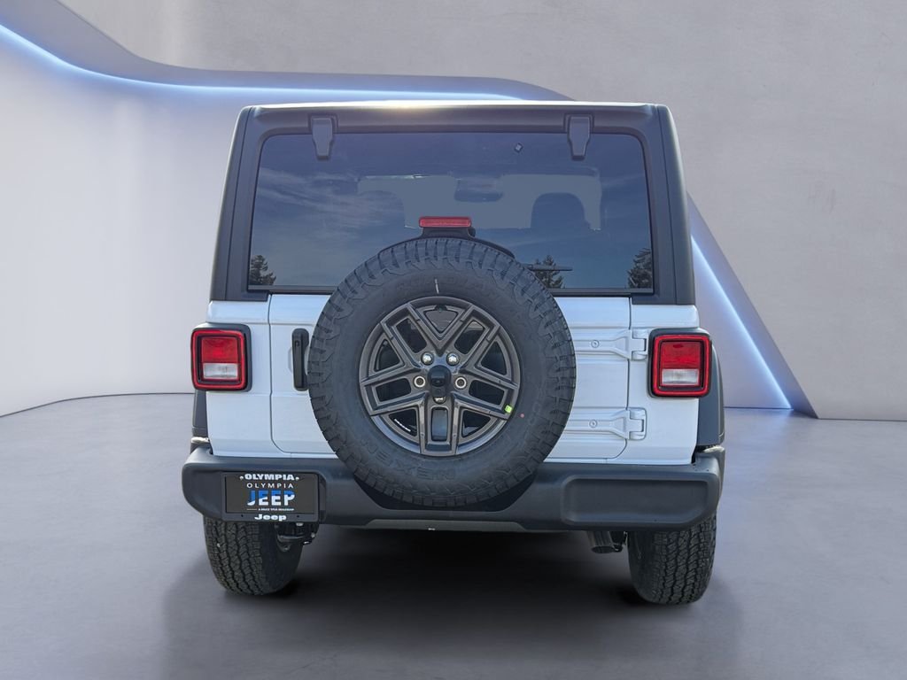 New 2026 Bright White Clear-Coat Exterior Paint Jeep Sport S image 5