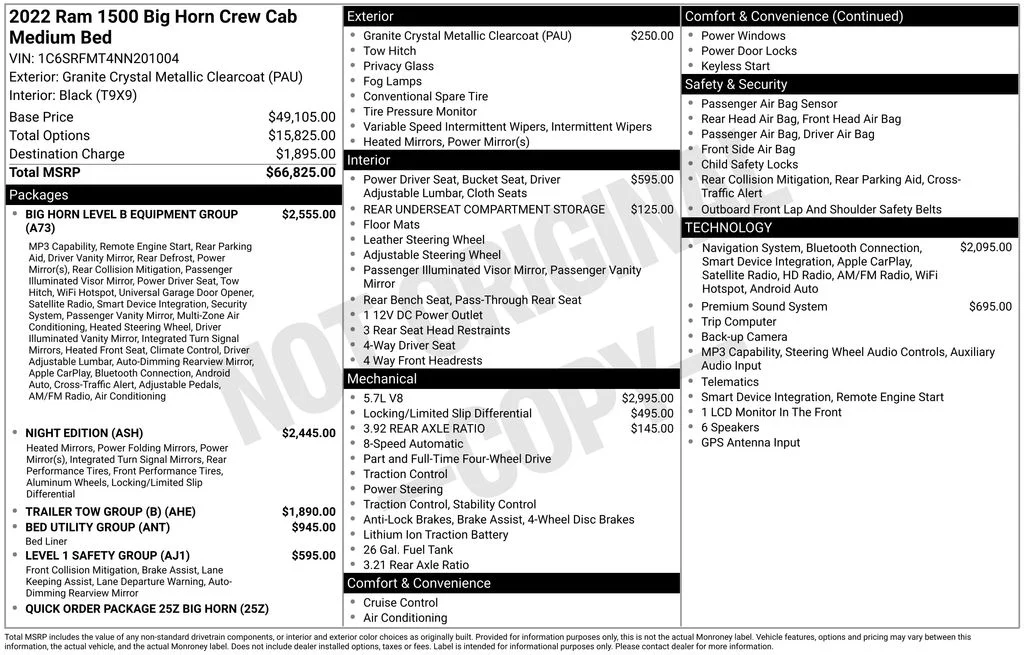 Used 2022 Gray Ram Big Horn/Lone Star image 2