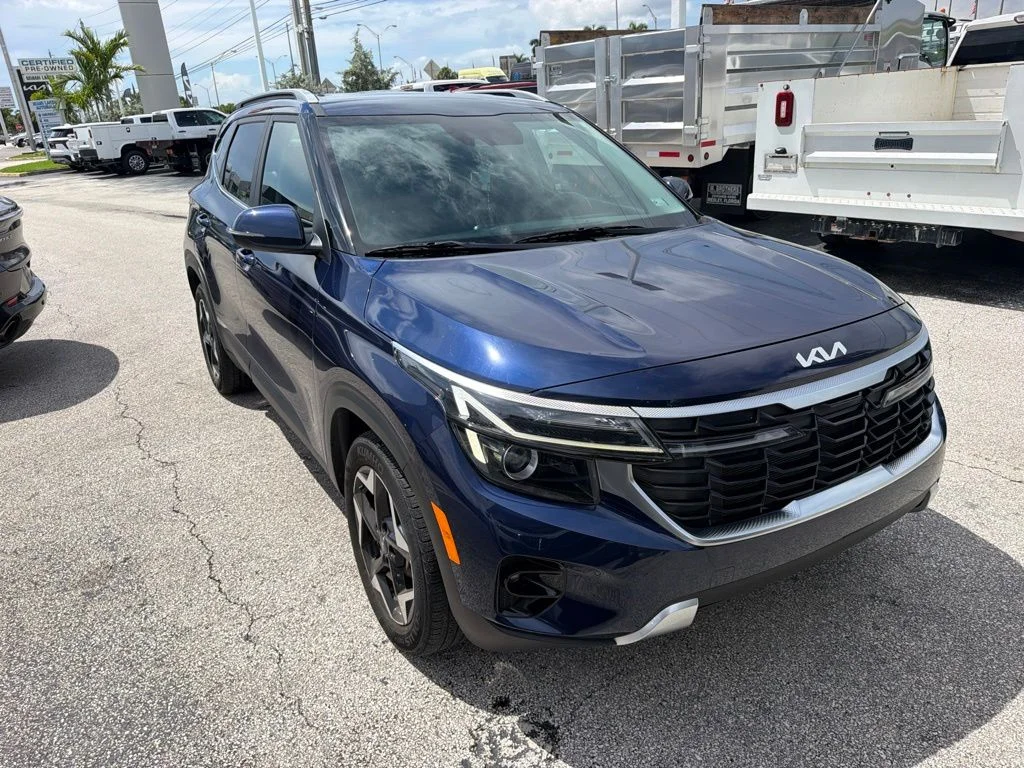 Used 2024 Dark Ocean Blue Kia EX image 2