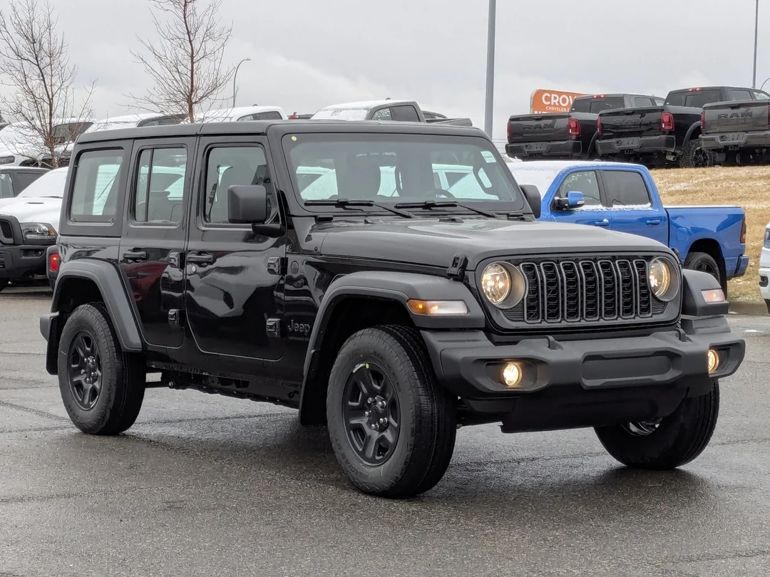 New 2026 Black Jeep Sport - - 4x4 - 2.0L Turbo Engine - 12.3 Uconnect 5 Display - 3-Piece Hard Top & More! image 2