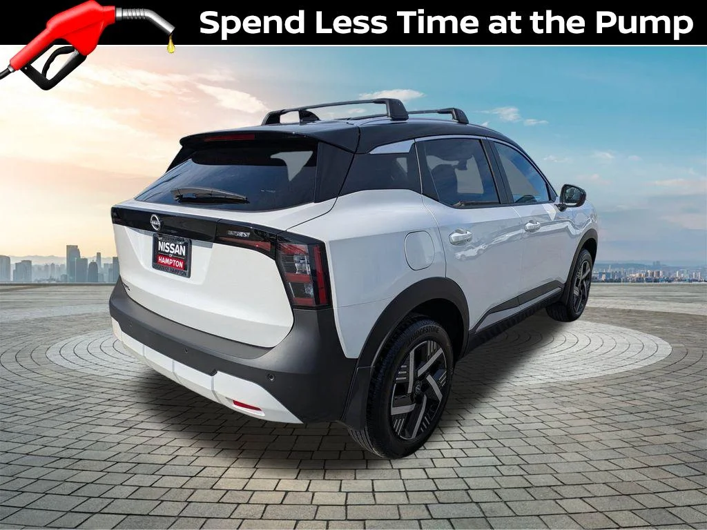 New 2026 Aspen White TriCoat / Super Black Two-tone Nissan SV image 4
