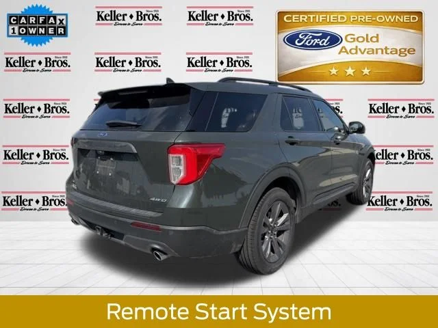 Certified Used 2022 Forged Green Metallic Ford XLT image 8