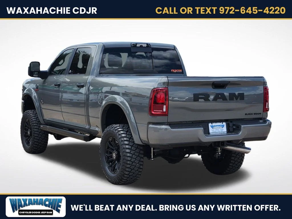 New 2026 Ceramic Gray Clear-Coat Exterior Paint RAM Black Widow Edition image 3