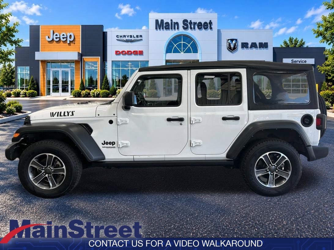 Used 2022 Jeep Wrangler Unlimited Willys with VIN 1C4HJXDN8NW194179 for sale in Kansas City