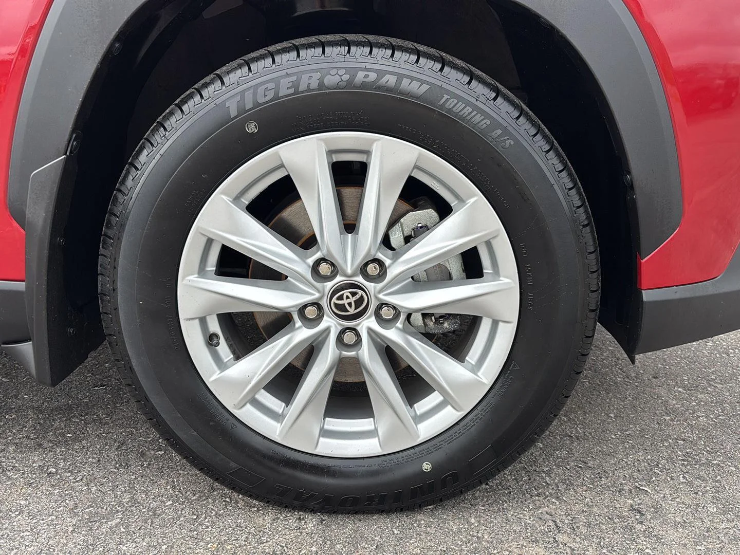Used 2023 Barcelona Red Metallic Toyota LE image 9