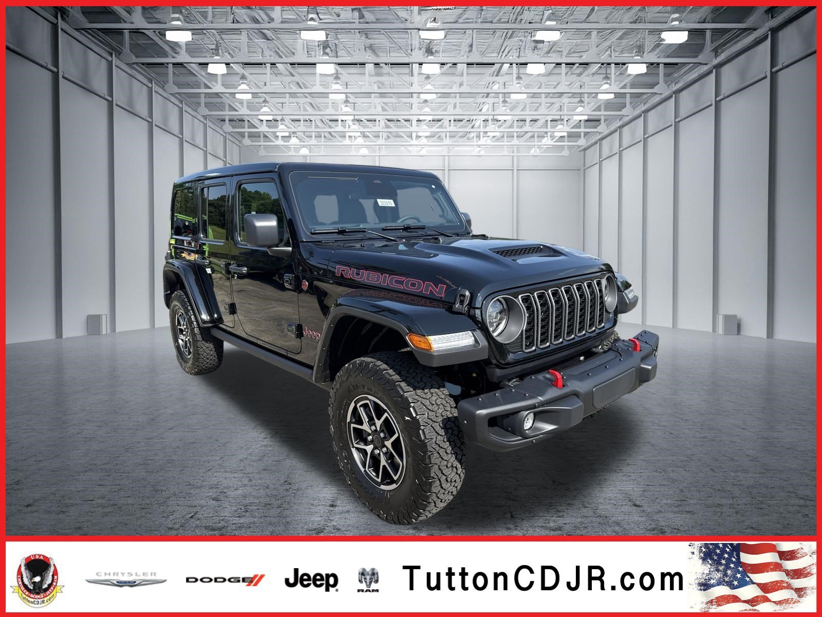 New 2026 Black Clearcoat Jeep Rubicon image 1
