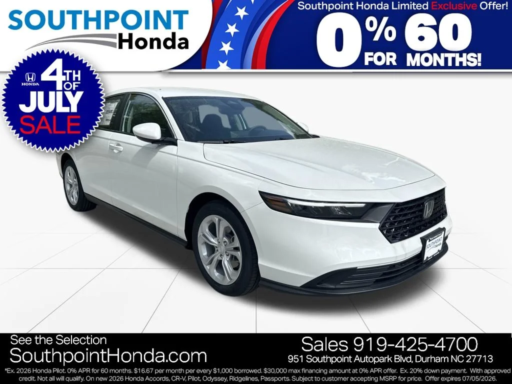 New Honda Cars for Sale in Durham, NC