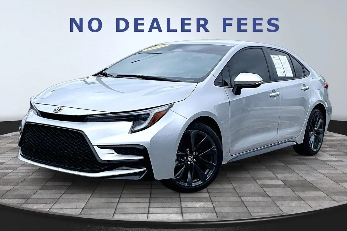 Used 2024 Silver Toyota Hybrid SE image 1