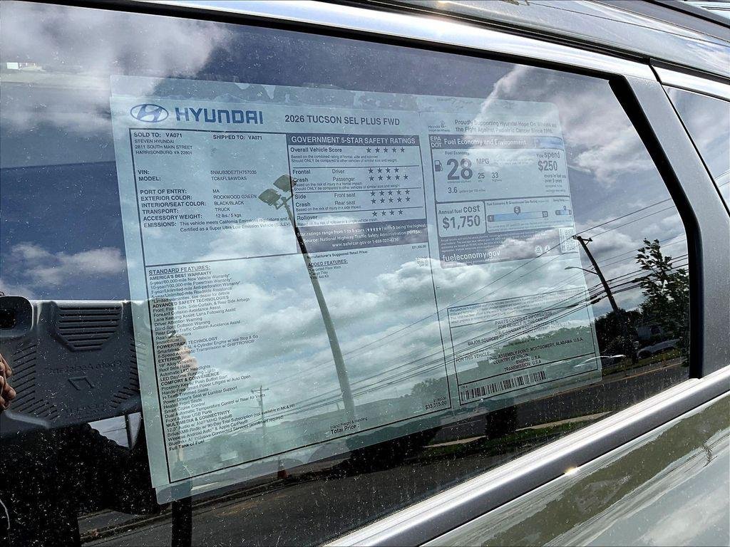 New 2026 Green Hyundai SEL Plus FWD image 27