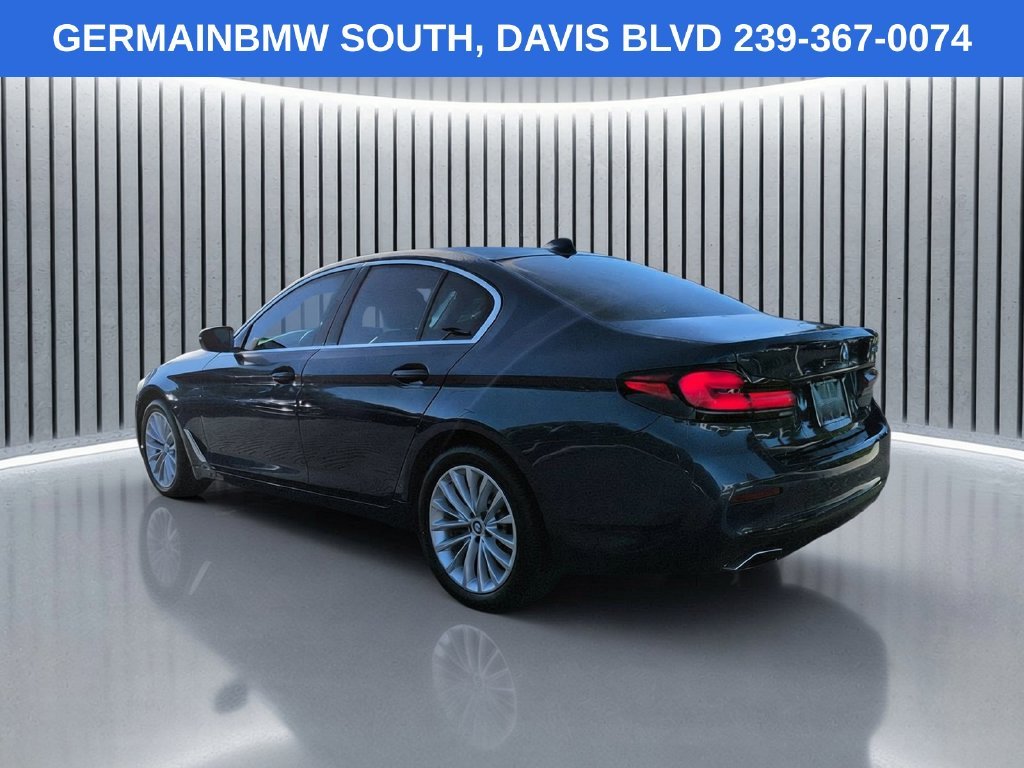 Certified Used 2023 Blue Metallic BMW 530i image 7