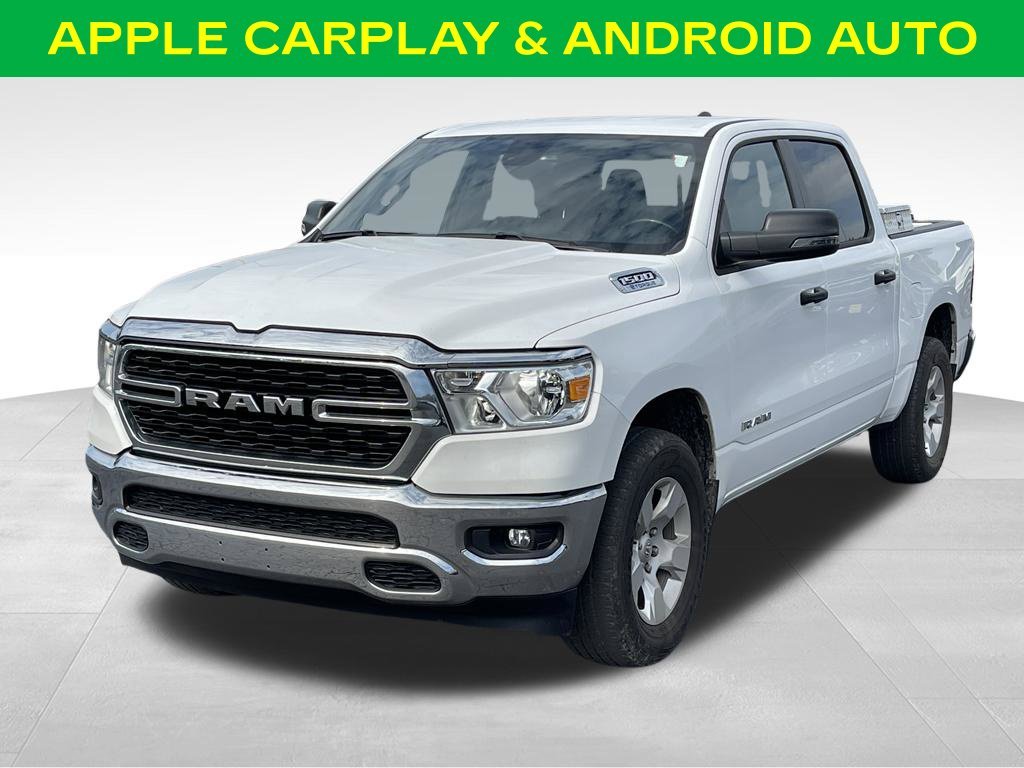 Used 2023 Bright White Clearcoat RAM Big Horn image 4