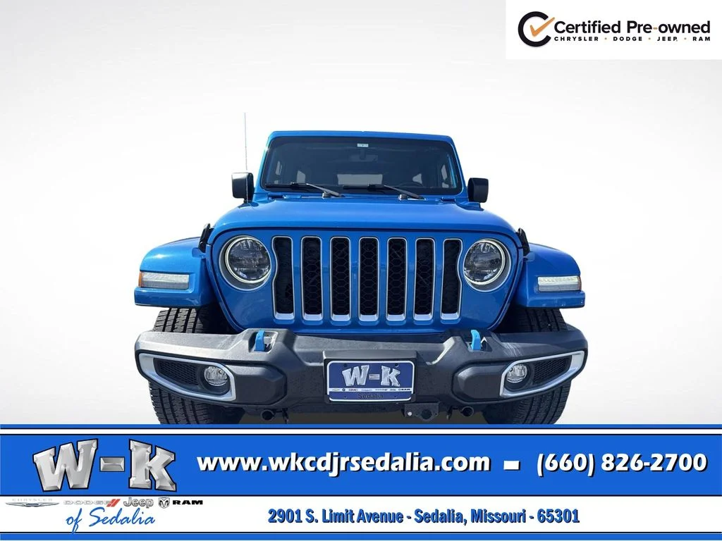 Certified Used 2023 Blue Jeep Sahara 4xe image 16