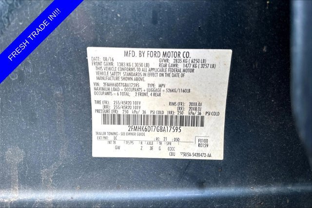 Used 2016 Blue Ford Limited image 21