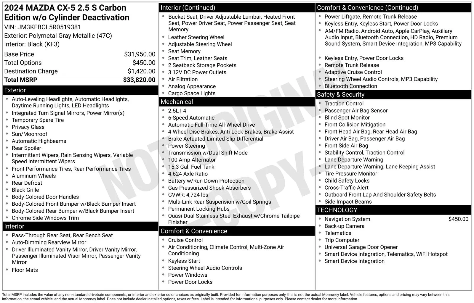 Certified Used 2024 Polymetal Gray Metallic Mazda 2.5 S Carbon Edition image 26