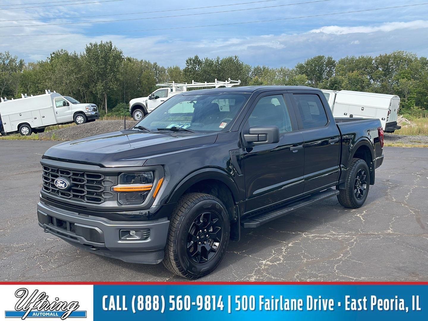 Used 2024 Agate Black Metallic Ford STX image 1