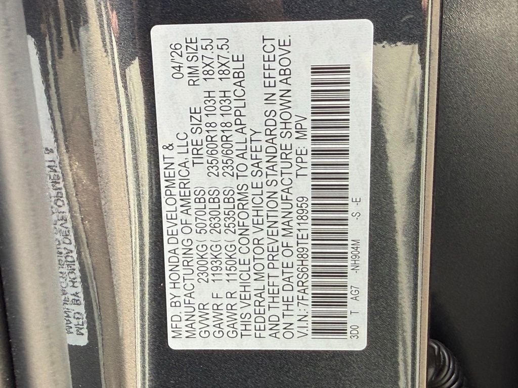 New 2026 Meteorite Gray Metallic Honda Sport-L image 28
