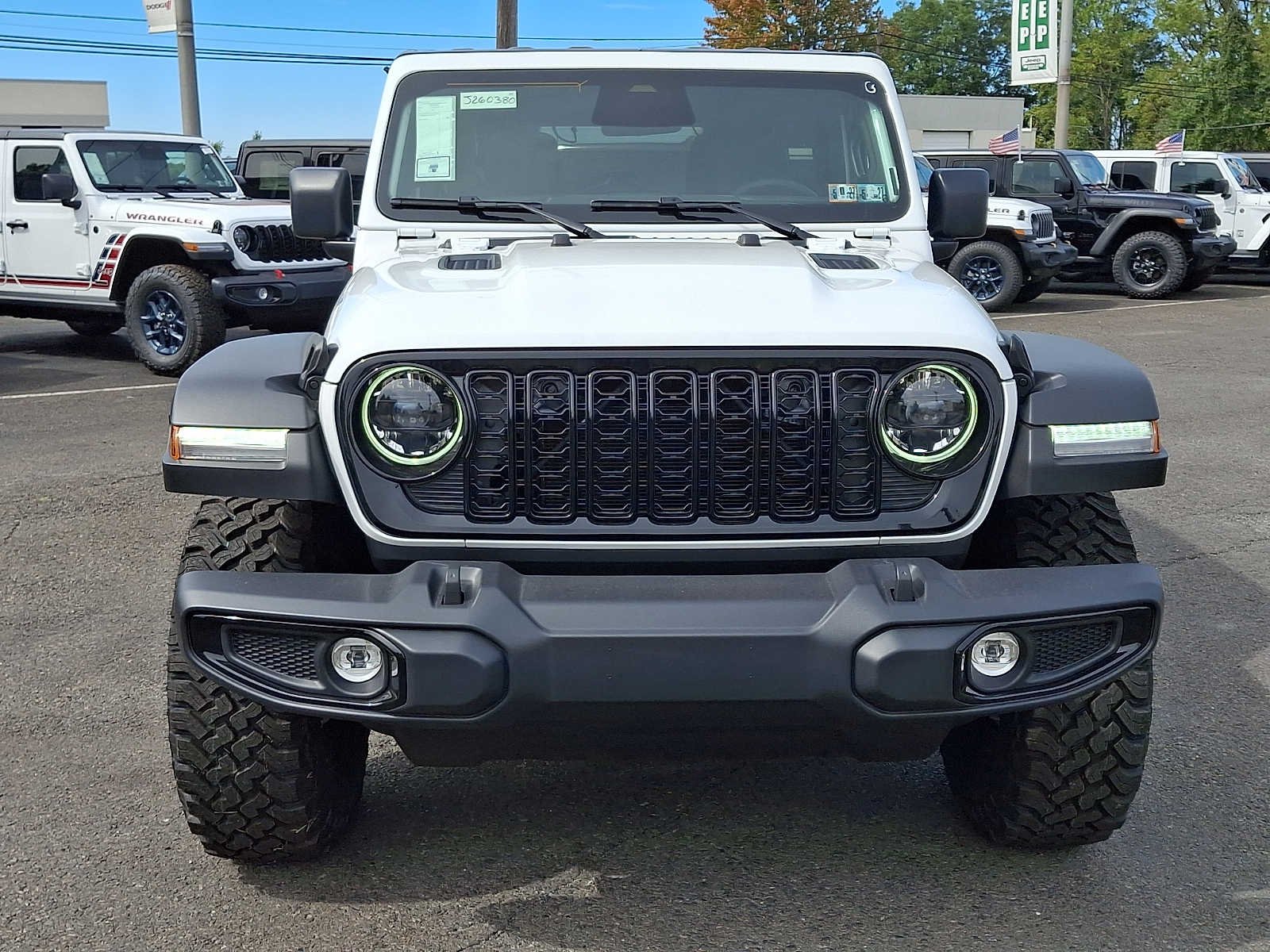New 2026 Bright White Clear-Coat Exterior Paint Jeep Willys image 2