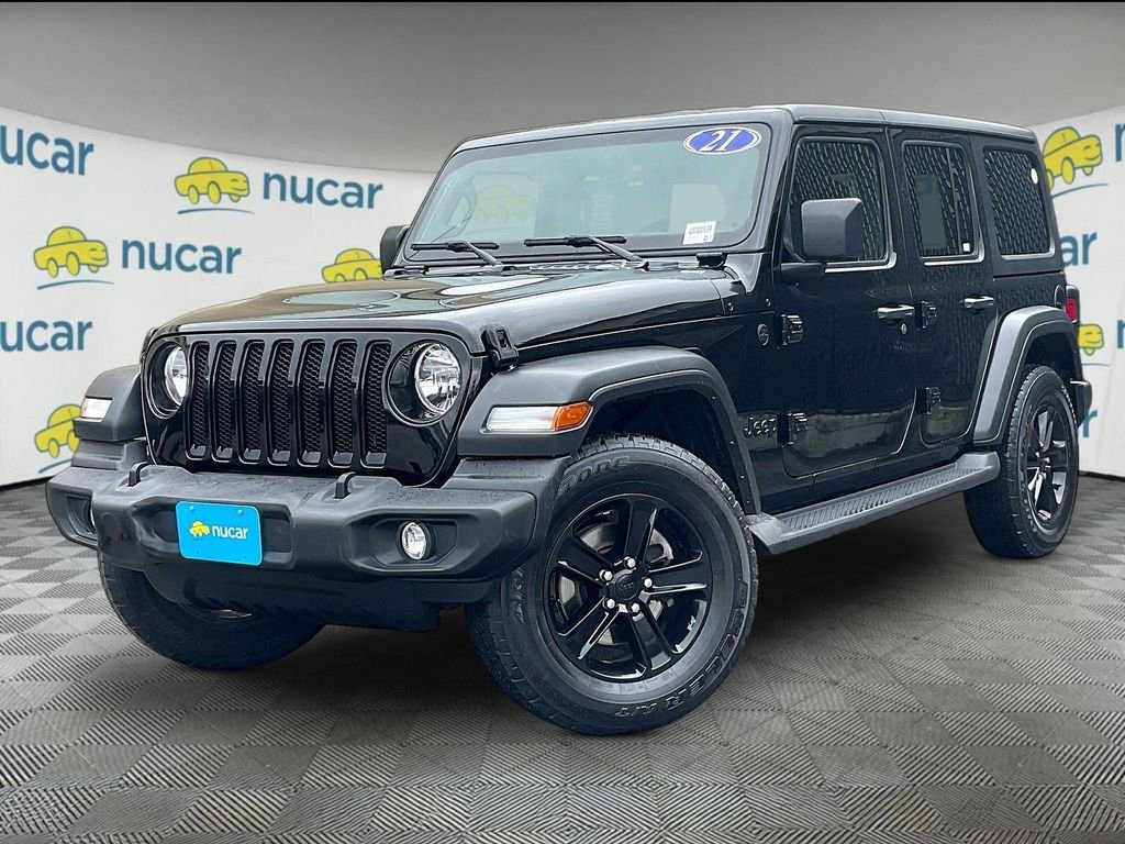 Used 2021 Black Jeep Unlimited Sport Altitude image 3