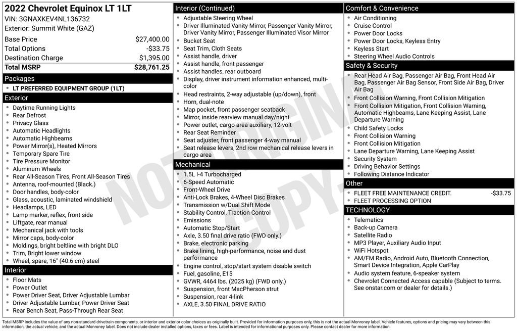 Used 2022 White Chevrolet LT image 25
