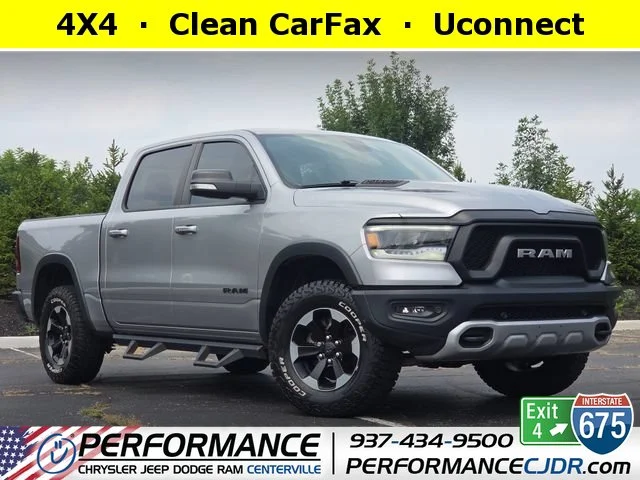 Used 2020 Billet Silver Metallic Clearcoat Ram Rebel image 1