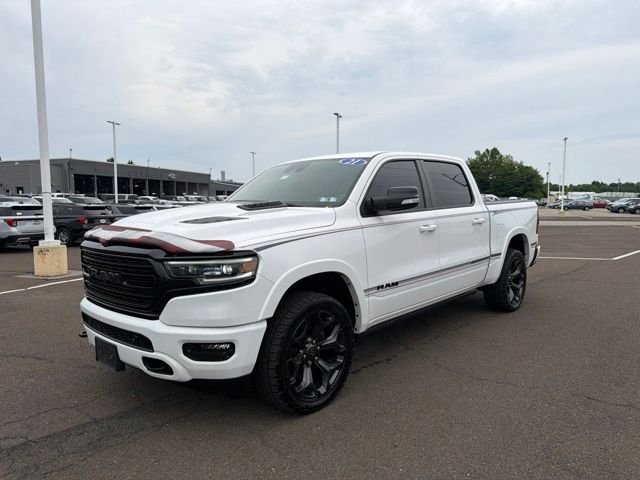 Used 2021 Bright White Clearcoat Ram Limited image 3