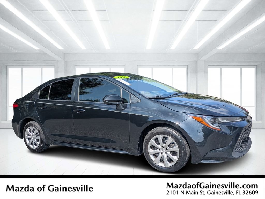 Used 2021 Black Toyota LE image 1