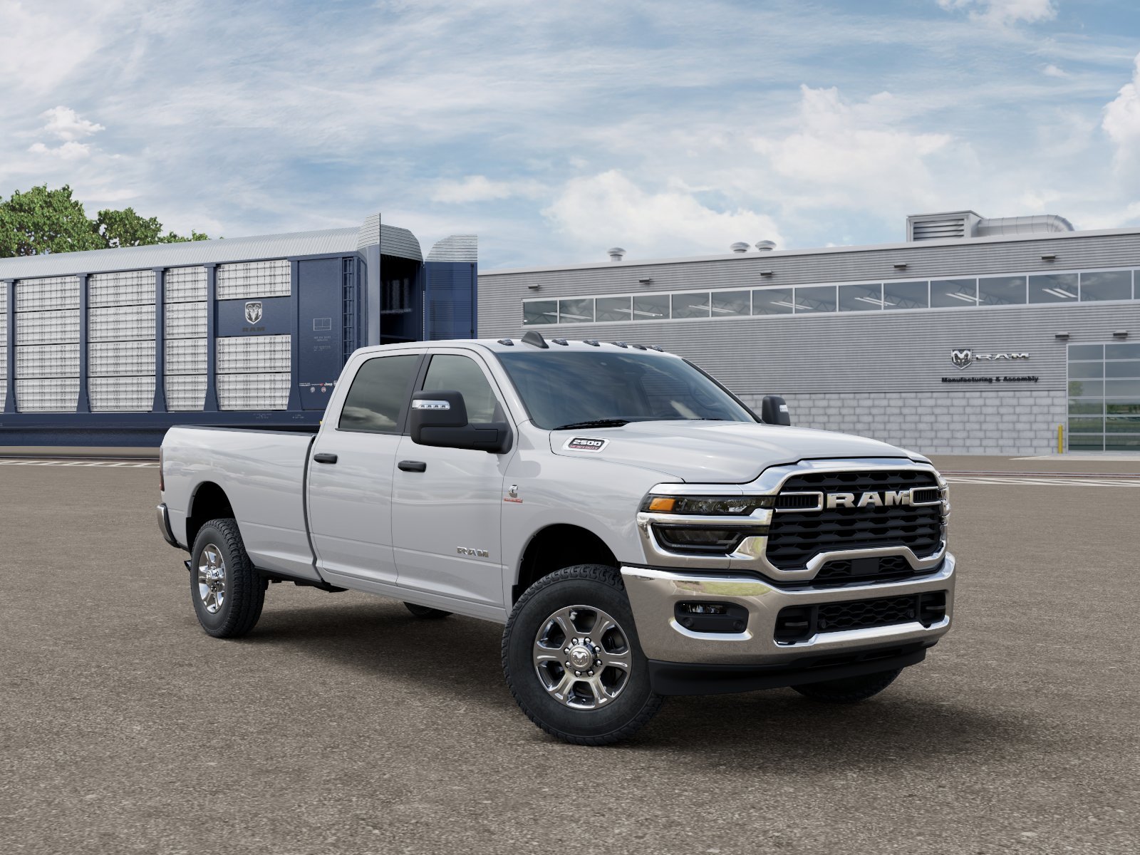 New 2026 Bright White Clear-Coat Exterior Paint RAM Big Horn image 3