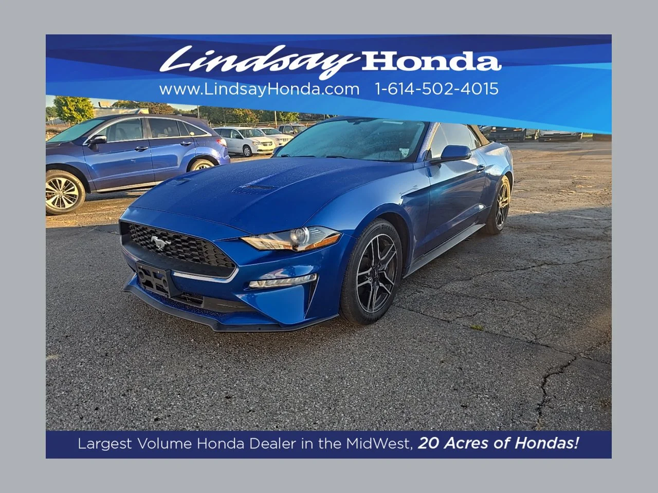 Used 2018 Lightning Blue Metallic Ford EcoBoost Premium image 1
