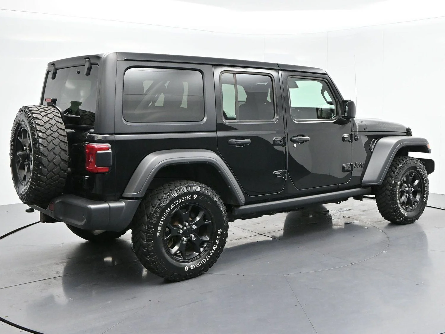 Used 2022 Black Clearcoat Jeep Unlimited Willys image 7