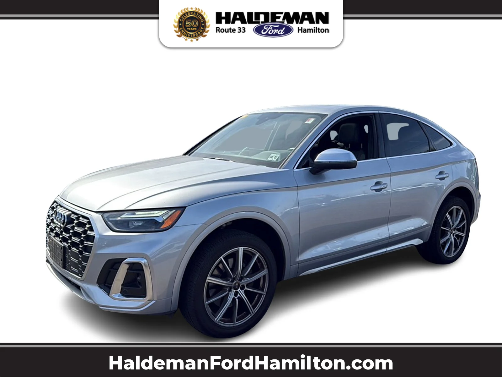 Used 2022 Florett Silver Metallic Audi Premium Plus TFSI quattro Tiptronic image 1