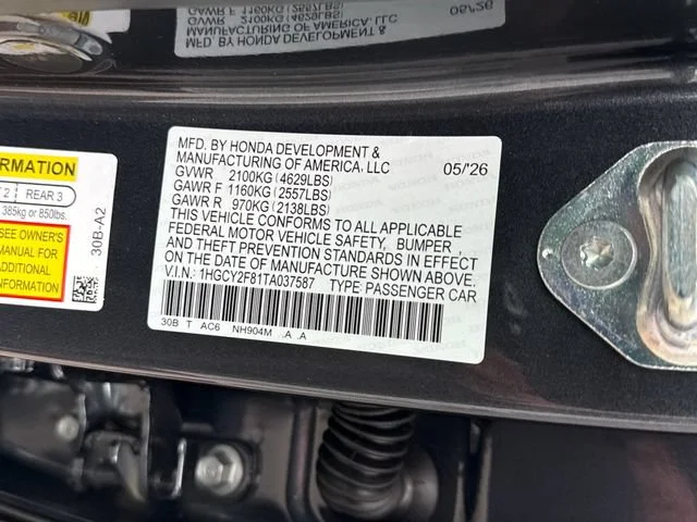 New 2026 Meteorite Gray Metallic Honda Touring image 17