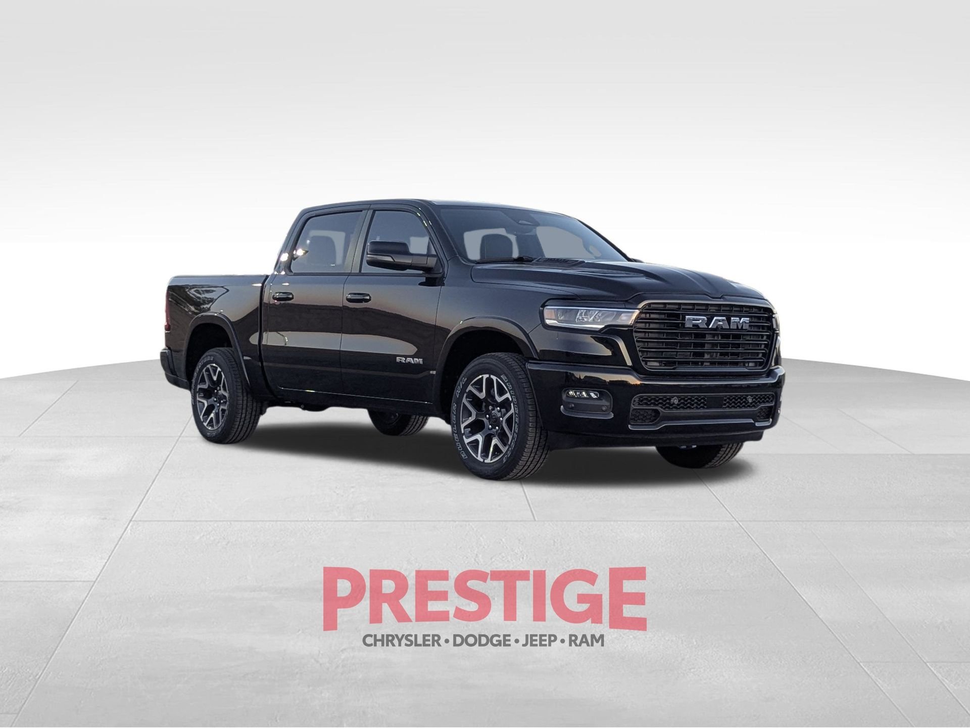 New 2026 Diamond Black Crystal Pearl-Coat Exterior Paint RAM Laramie image 3