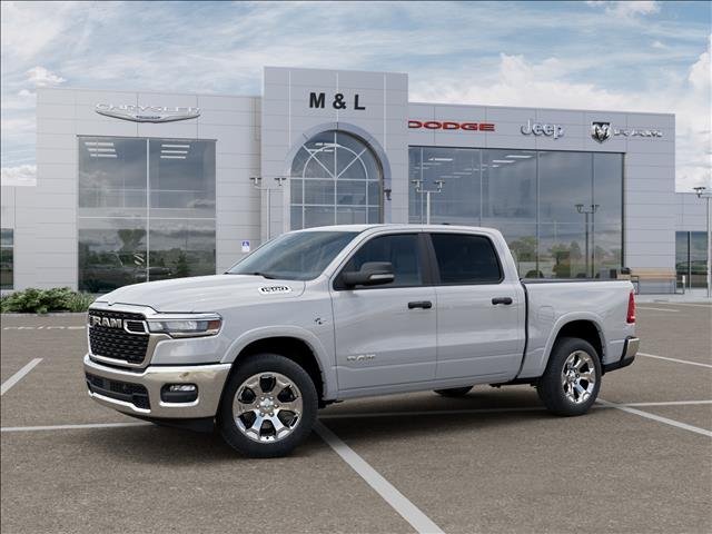 New 2026 Bright White Clear-Coat Exterior Paint RAM Big Horn Crew Cab 4x4 5