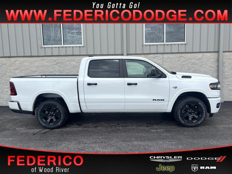 New 2026 Bright White Clear-Coat Exterior Paint RAM Big Horn 4x4 image 1