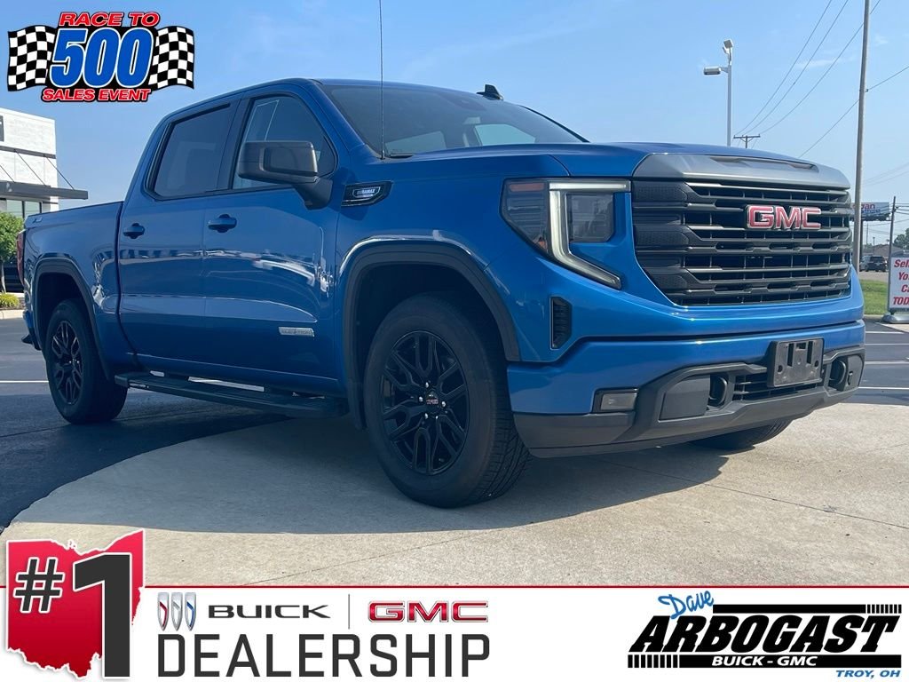 Used 2022 Dynamic Blue Metallic GMC Elevation image 1