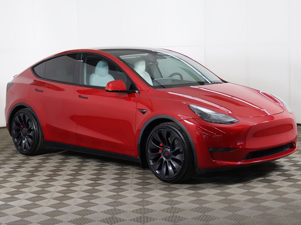 Used 2023 Tesla Model Y Performance with VIN 7SAYGDEF7PF715696 for sale in Streetsboro, OH