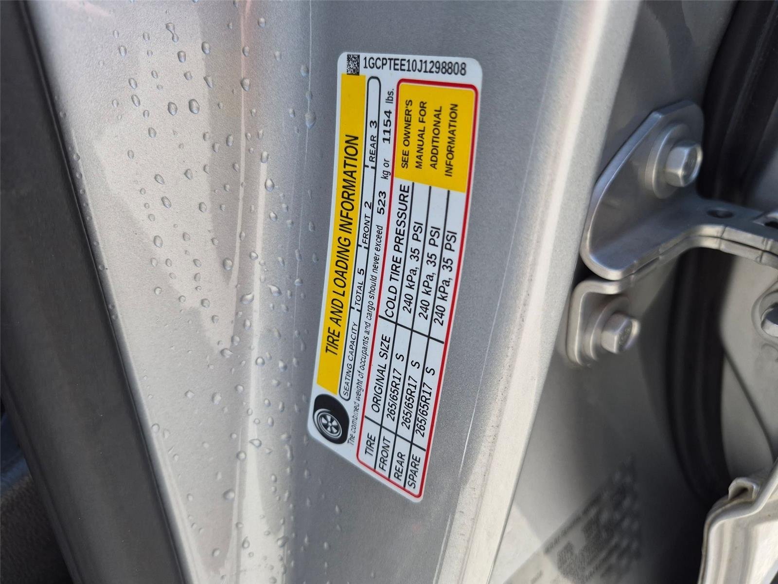 Used 2018 Silver Ice Metallic Chevrolet 4WD ZR2 image 14