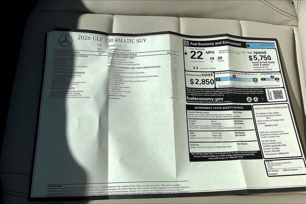 2026 Mercedes-Benz GLE GLE350 - Photo 22