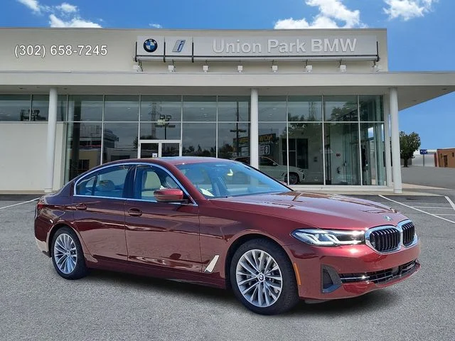 Certified Used 2023 Aventurin Red Metallic BMW 530i xDrive image 1