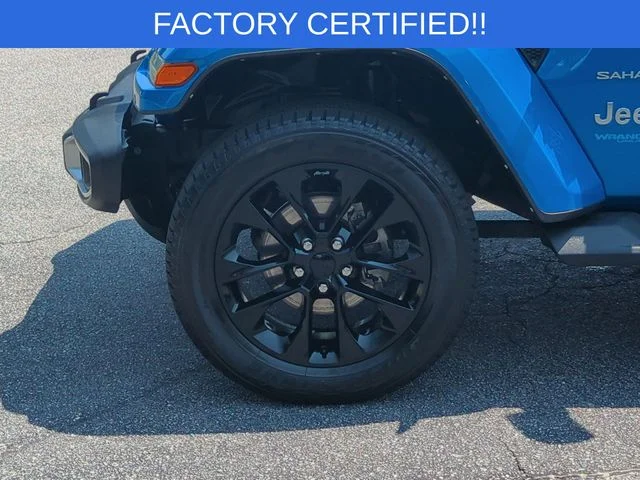 Used 2021 Blue Jeep Unlimited Sahara 4xe image 10