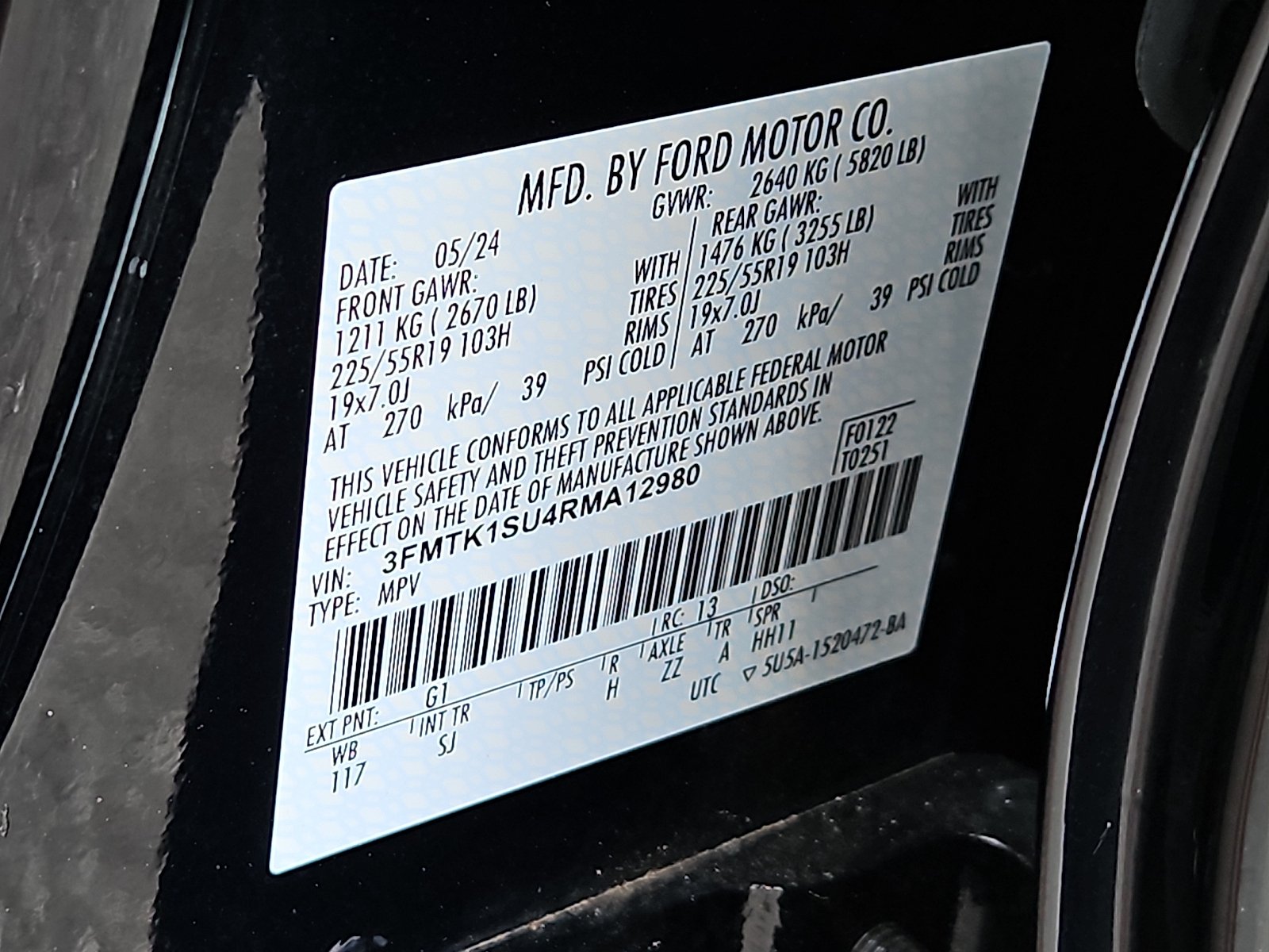Used 2024 Shadow Black Ford Select image 27