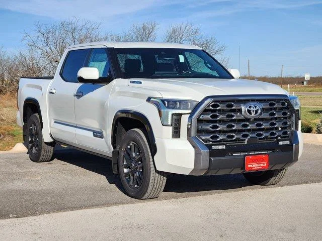 New 2026 White Toyota Platinum 4x4 CrewMax 5.5 ft. box 145.7 in. WB image 2