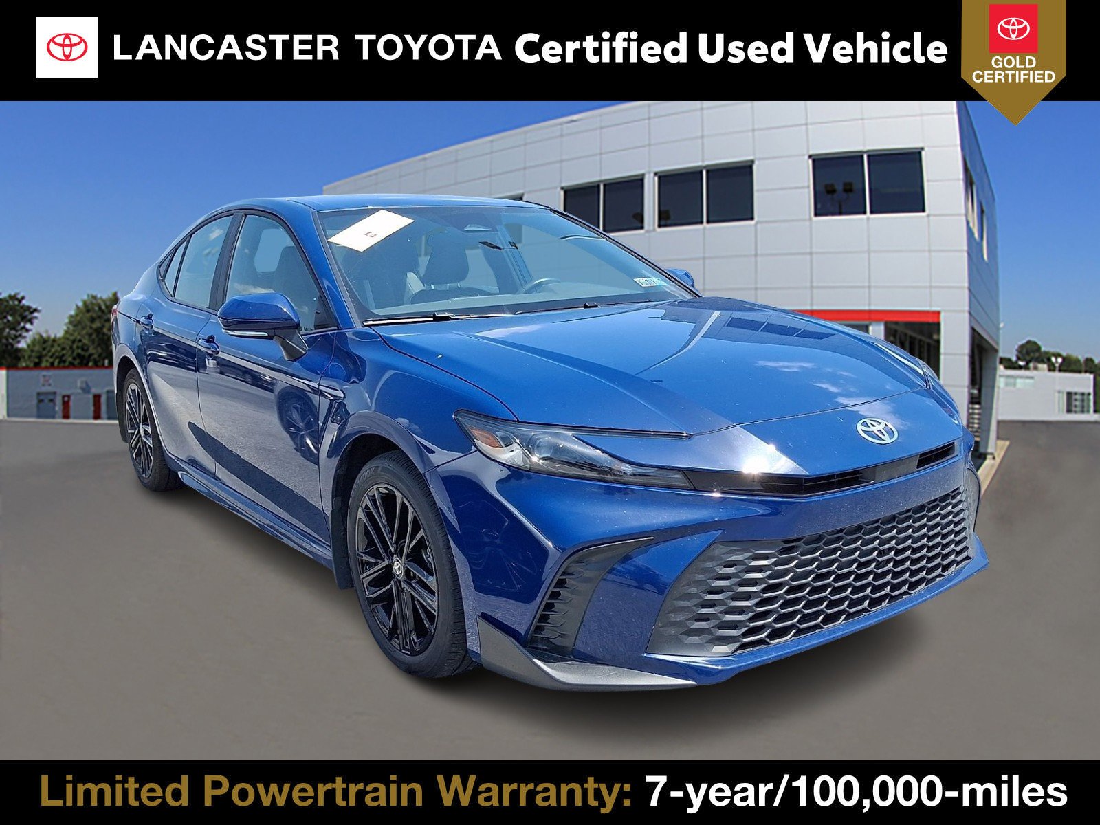Certified Used 2025 RESERVOIR BLUE Toyota SE image 1
