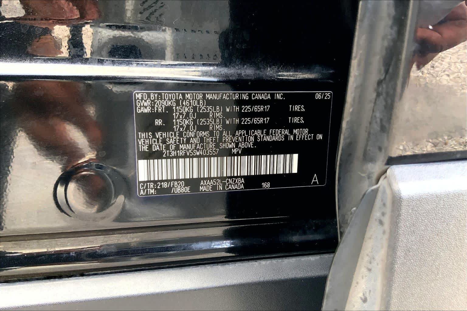 Used 2025 Midnight Black Metallic Toyota LE image 36