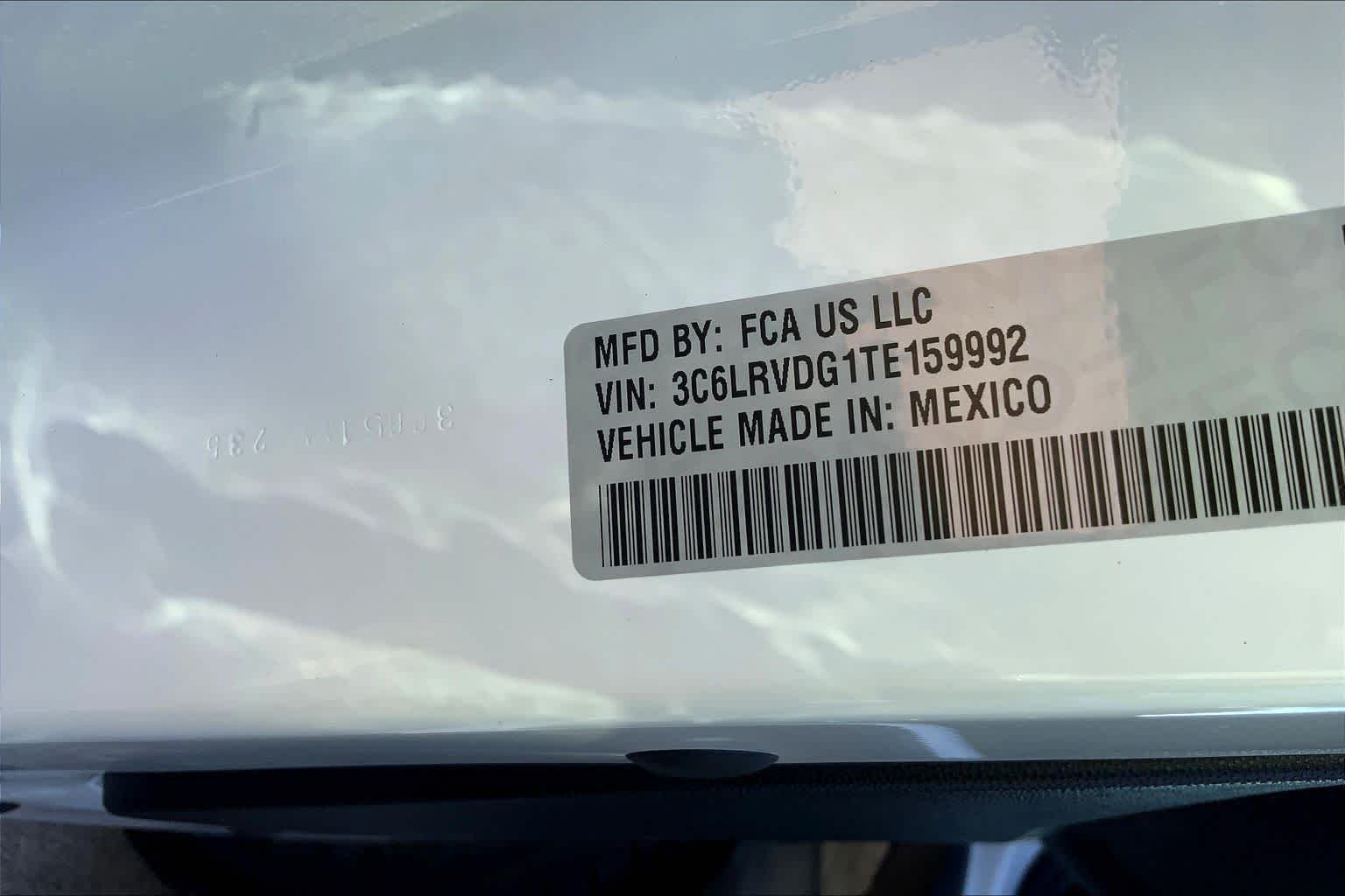 New 2026 Bright White Clear-Coat Exterior Paint RAM Tradesman image 18