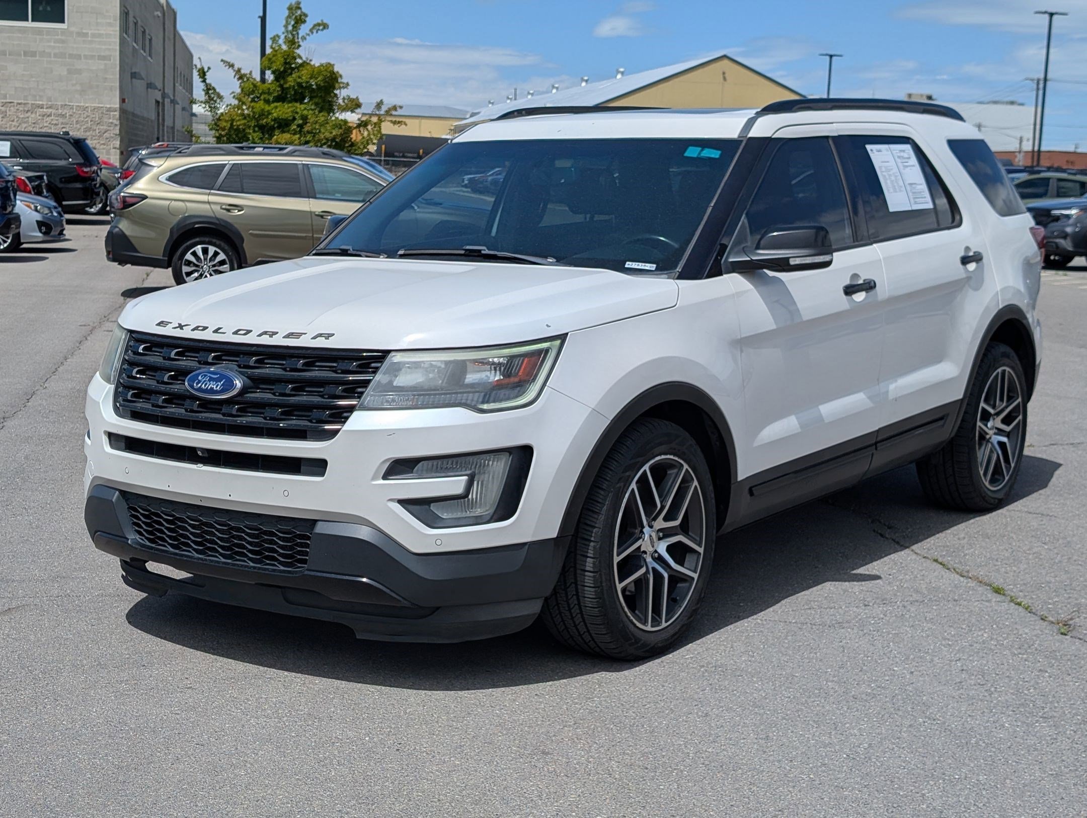 Used 2016 White Platinum Clearcoat Metallic Ford Sport image 8